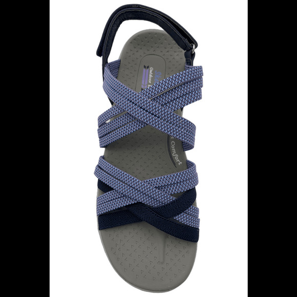 Skechers Washable Reggae Cup Sport Sandals Smitten By You Navy - Medium - Picture 3 of 3
